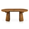 Expandable round dining table
